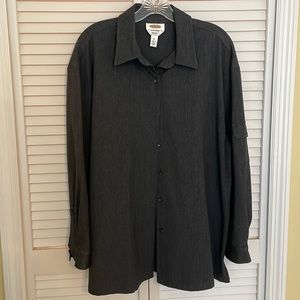 Heavyweight Talbots, dark gray shirt.